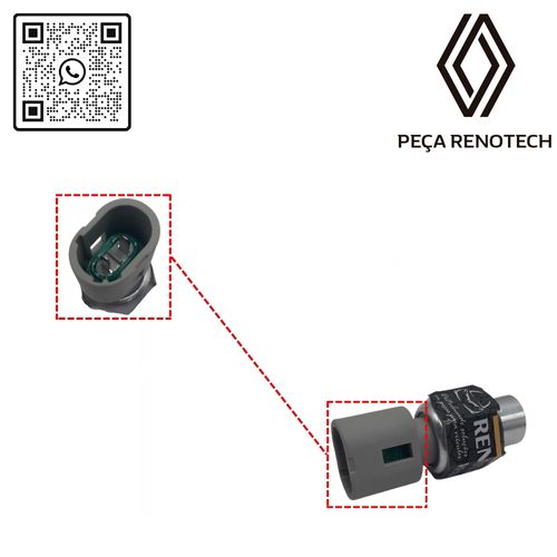 RN 435692-PX 7700435692 SENSOR DE PRESSAO DA DIRECAO HIDR. CLMEGSCLOGSAN 2